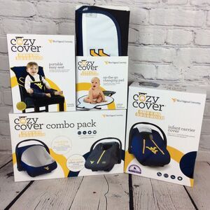 NCAA West Virginia Mountaineers “Baby Shower Gift Set” 4 Piece Set Tailgating